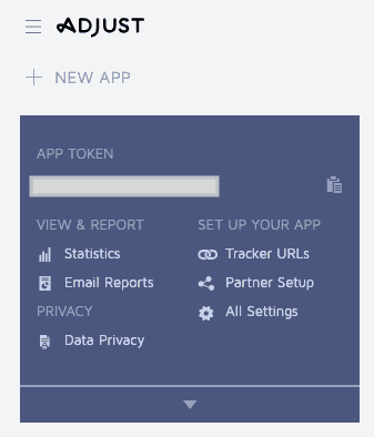 Adjust app token