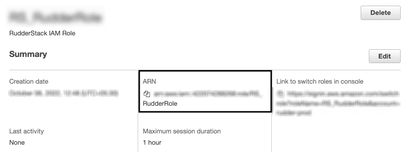 Setting up AWS IAM Role for RudderStack